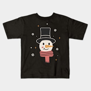 Happy snowman winter Kids T-Shirt